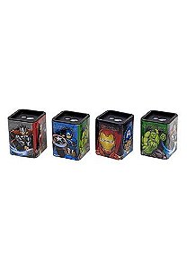 Apontador Duplo Metálico Quadrado Avengers  Molin