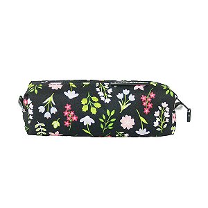 Estojo Godinho  New By Sof Floral Preto Sabra