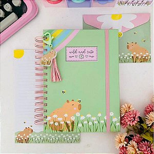 Caderno Wire-o Capivaras Buendia