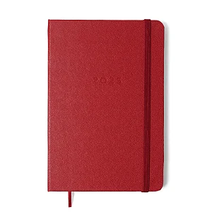 Agenda Planner Clássica Semanal Vermelho Quente Cícero