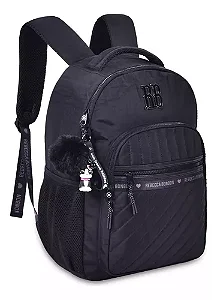 Mochila Rebecca Bonbon Crinkle G Preta Clio