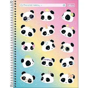 Caderno Espiral Univ. Capa Dura 10 Matérias 160 Fls Lovely Friend Tilibra