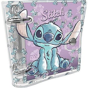 Fichário Mini Stitch Fecho de Botão 80 fls.  Dac