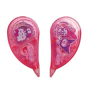 Fita Corretiva + Marca-Texto Fita 5mmx5m Hello Kitty e Amigos LeoArte
