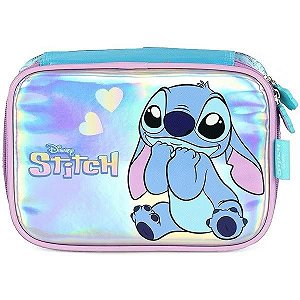 Estojo Box Stitch Azul  Luxcel