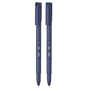 Caneta Esferográfica Tris Blu 0,7 mm Azul e Preta