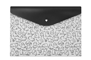 Pasta Envelope A4 Dogs e Cats Polibras