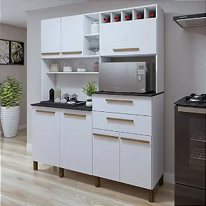 Kit Cozinha Valdemoveis Monte Rey 7 Portas e 2 Gavetas