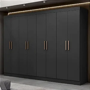 Roupeiro Maxel Paris 100 % MDf 8 Portas Com 4 Gavetas