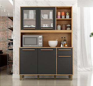 Kit Cozinha Valdemoveis Rubi 5 Portas 1 Gavetas