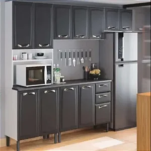 Cozinha Aco Itatiaia Premium sem Vidro 4 Pecas com Balcao
