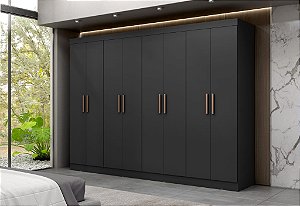 ROUPEIRO MAXEL 100 % MDF PARIS 8 PORTAS 4 GAVETAS COM PES
