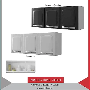 Armario Triplo Itatiaia 3 Portas Rose