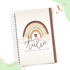 Caderneta de Vacinação - Arco Íris Boho