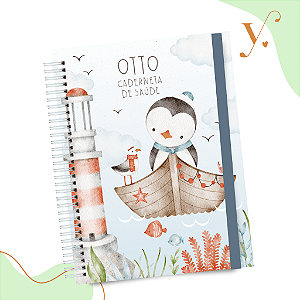 Caderneta de Vacinação - Pinguim Marinheiro