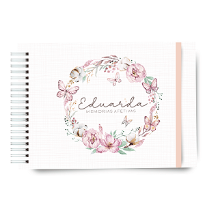 Livro do Bebê - Floral com Borboletas