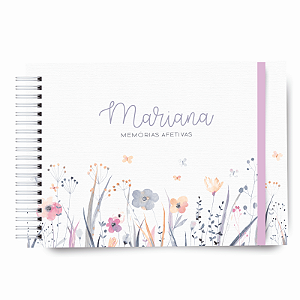 Livro do Bebê - Floral Delicado Lilás