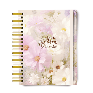 Planner 2026 - Floral Tela Aquarela - Personalizado