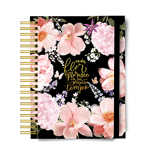 Planner 2026 - Florescer Preto - Personalizado