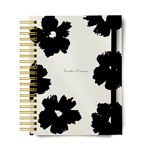 Planner 2026 - Flores Preto - Personalizado