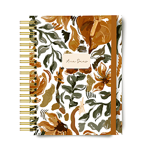 Agenda 2026 - Floral Outono - Personalizado