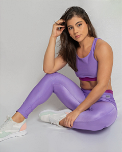 Conjunto Gisele - Calça Bicolor c/ bolso e Topper d/ Costas