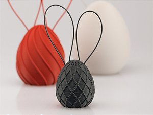 Ovos de Páscoa Estilizados com Orelhas de Coelho da Páscoa