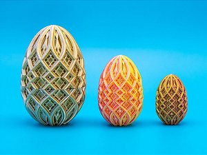 Ovos decorativos de diamantes