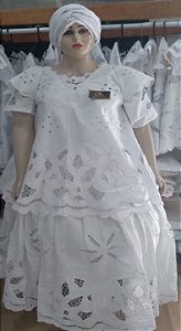 Baiana Branca rechilieu 6peças