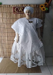 Baiana Branca rechilieu 6peças