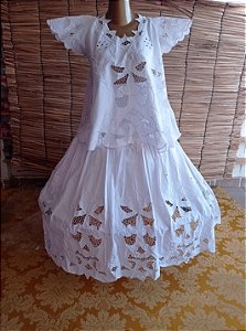 Baiana Branca rechilieu 6peças