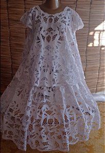 Baiana Branca rechilieu detalhado 6peças