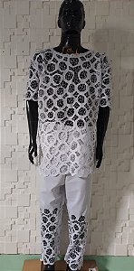 Conjunto Masculino Rechilieu  branco 3 peças