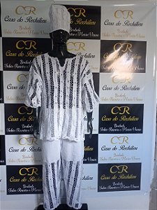 Conjunto Masculino Rechilieu  Branco 3 peças