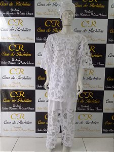Conjunto Masculino Rechilieu branco   3 peças