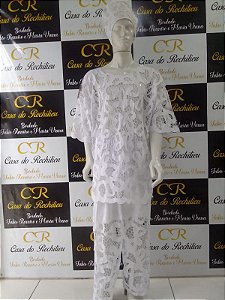 Conjunto Masculino Rechilieu branco   3 peças