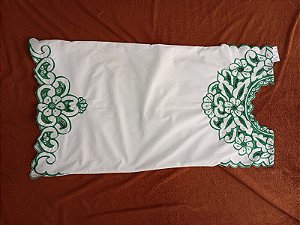 Vestido bordado verde peça unica