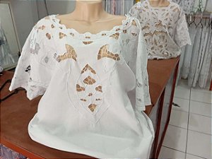 camisu bordado branco peça unica