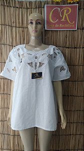 camisu bordado branco peça unica