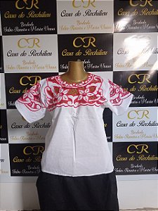 camisu bordado vermelho