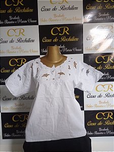 camisu bordado branco