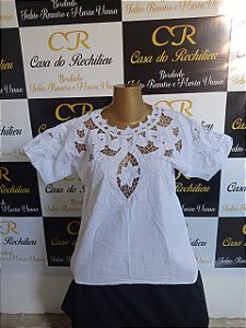 camisu bordado branco
