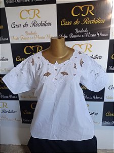 camisu bordado branco