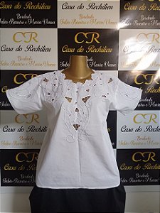 camisu bordado branco