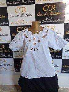 camisu bordado branco