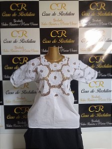 camisu bordado  branco