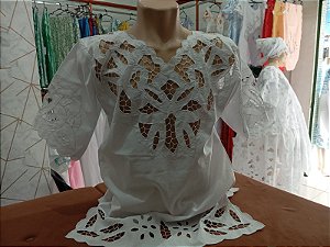 camisu bordado branco