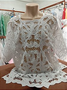 camisu bordado branco