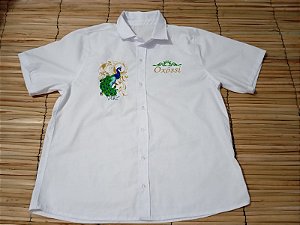 Camisa social bordada & personalizada orixás entidades e candomble