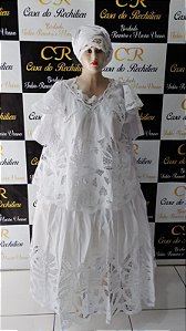 Baiana bordado branco 6peças